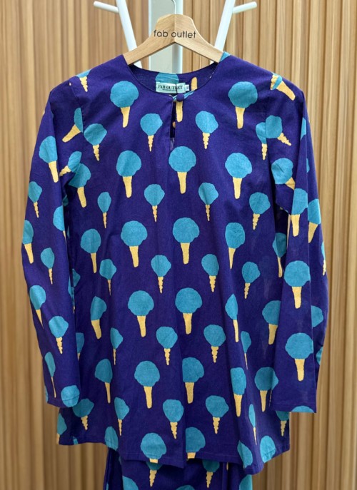 Kurung Shape in Blue Ice Cream