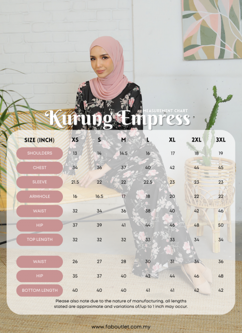 Kurung Empress in Henrietta