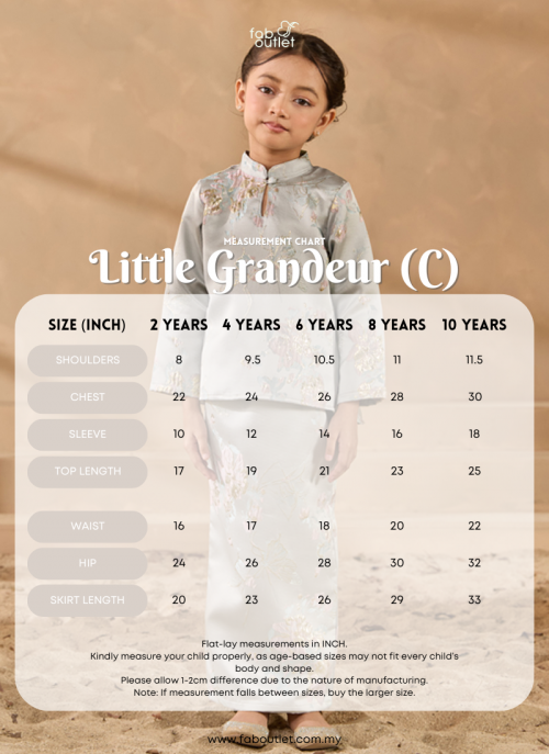 [PRE ORDER] Kurung Little Grandeur in Candella