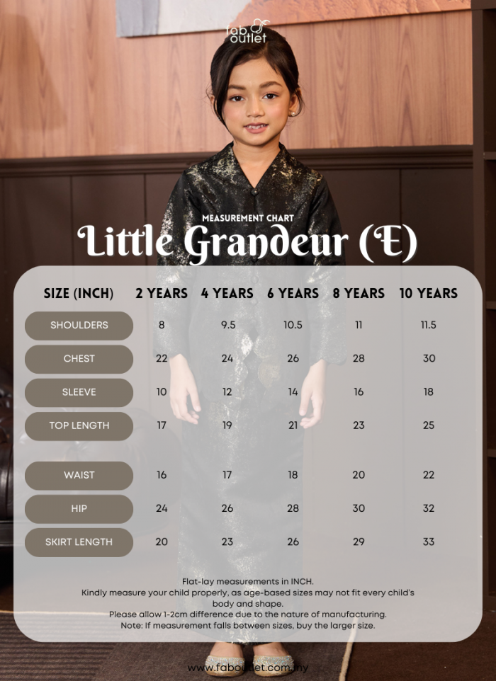 [PRE ORDER] Kurung Little Grandeur in Evorise