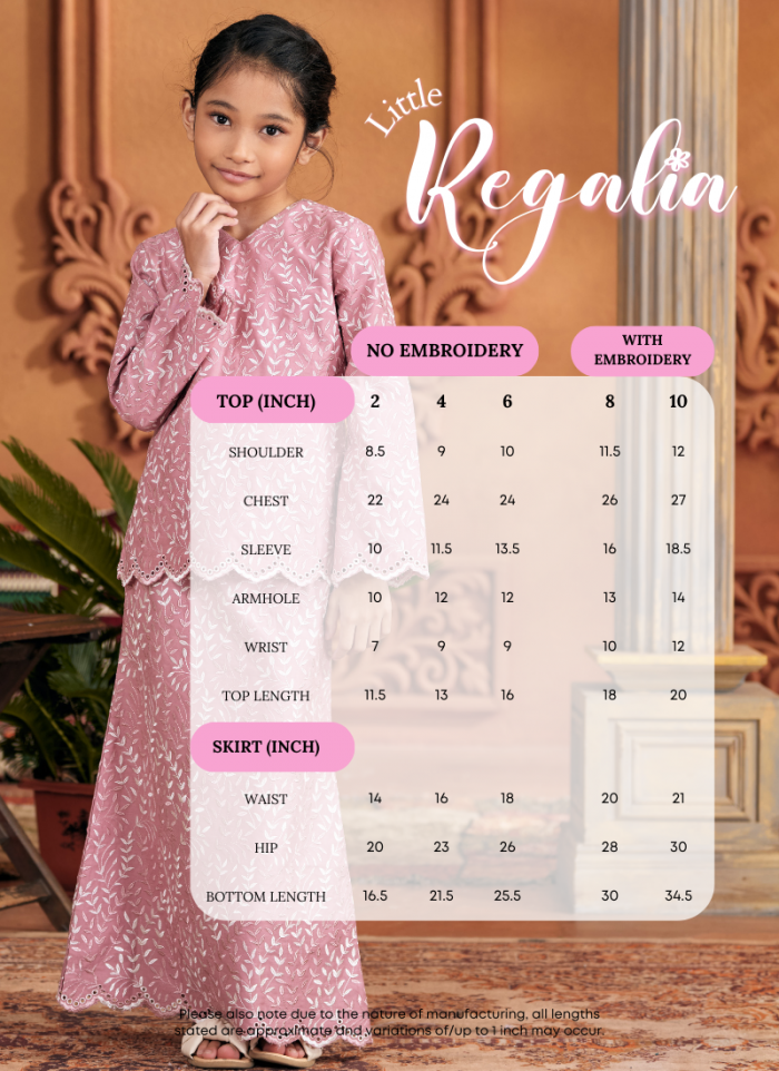 Kurung Sulam Little Regalia -  Pale Yellow