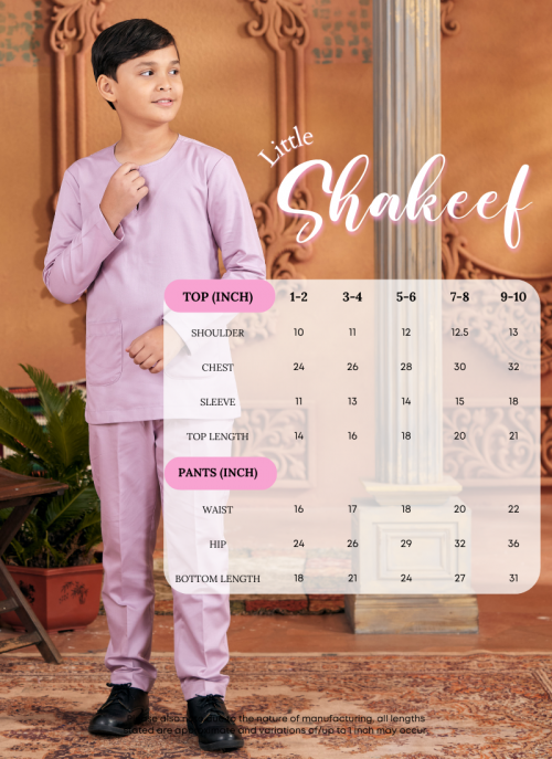 Baju Melayu Little Shakeef - Burgundy Red