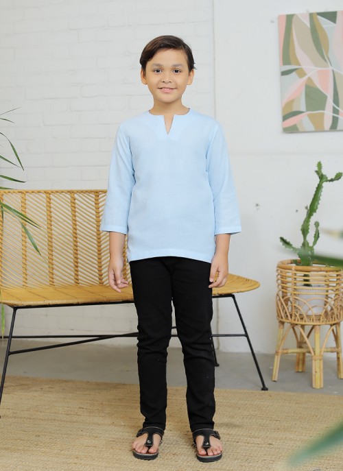 Kurta Little Eshaan in Baby Blue