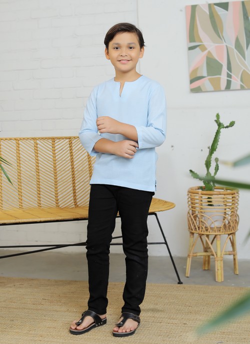 Kurta Little Eshaan in Baby Blue