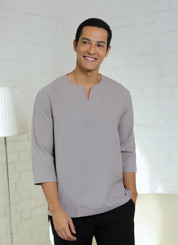 Kurta Eshaan in Grey