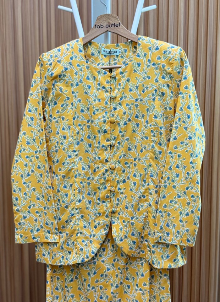 Mini Kebaya in Mustard Melon