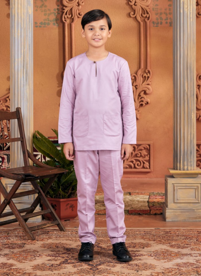 Baju Melayu Little Shakeef - Purple Lilac