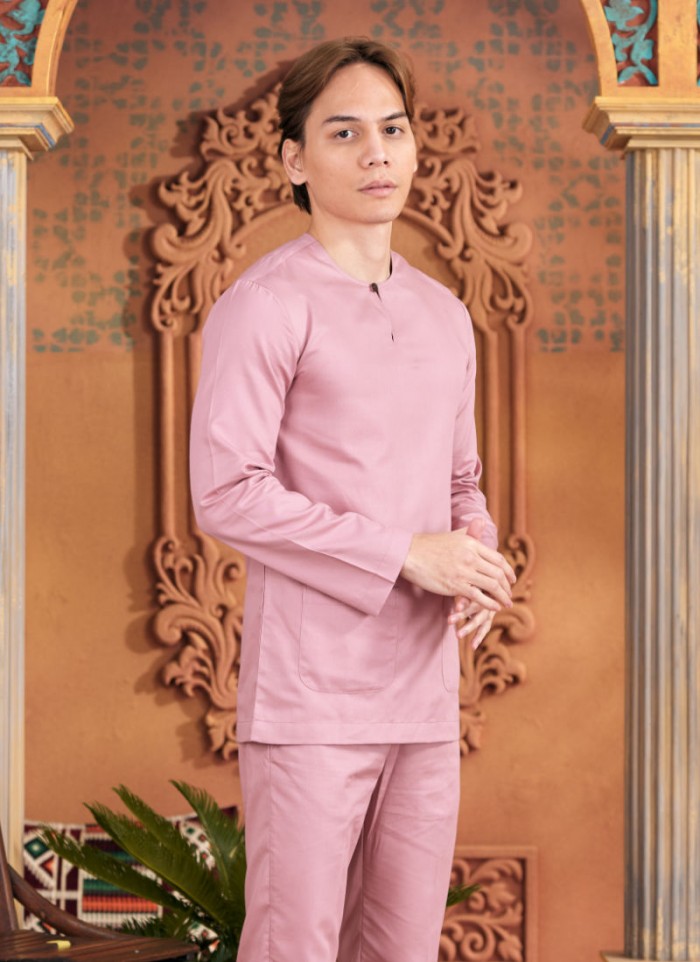 Baju Melayu Shakeef - Rosy Pink