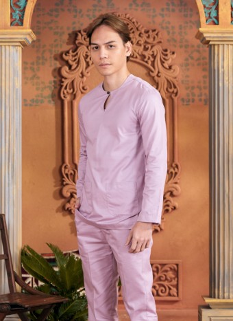 Baju Melayu Shakeef - Purple Lilac