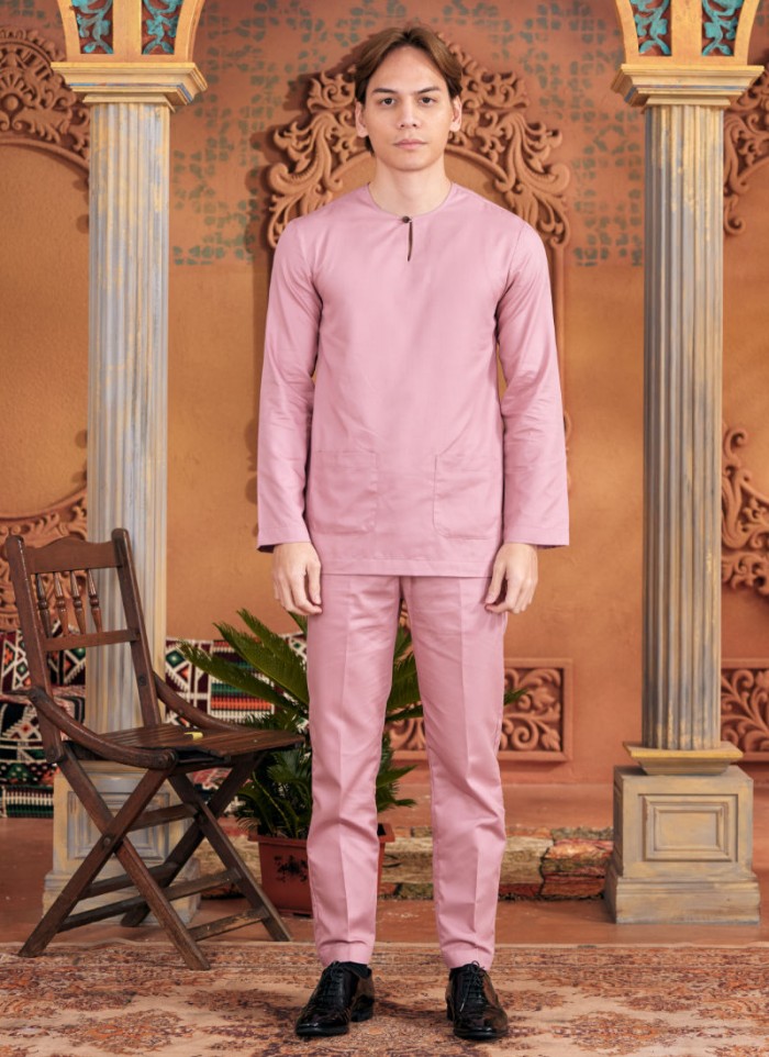 Baju Melayu Shakeef - Rosy Pink