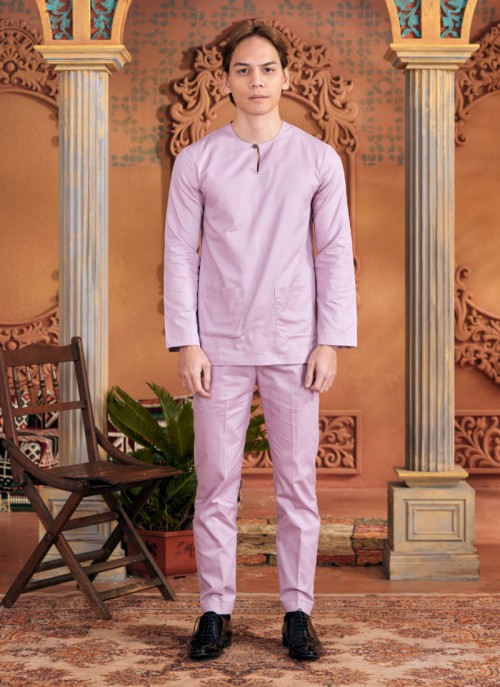 Baju Melayu Shakeef - Purple Lilac