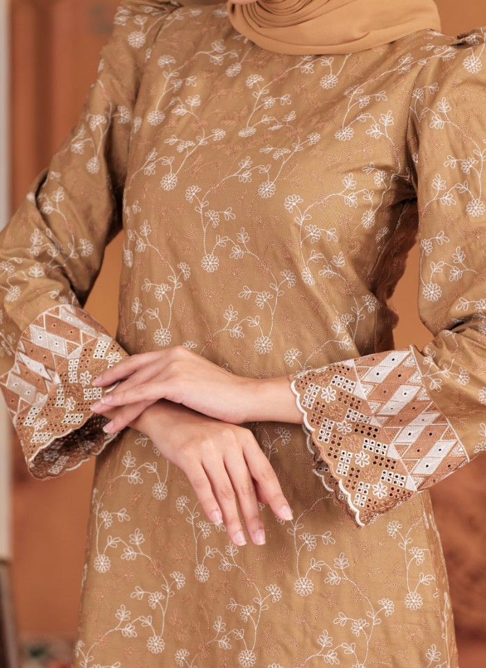 Kurung Sulam Imperial -  Tortilla Brown