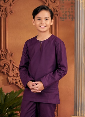 Baju Melayu Little Shakeef - Purple Violet