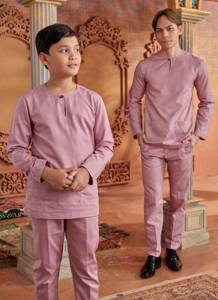 Baju Melayu Little Shakeef - Rosy Pink