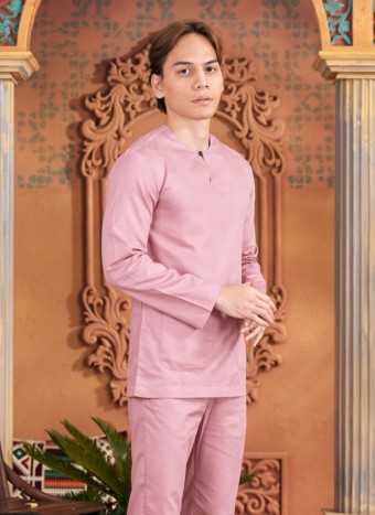 Baju Melayu Shakeef - Rosy Pink