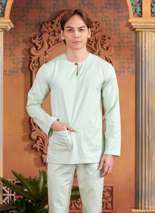 Baju Melayu Shakeef - Icy Green