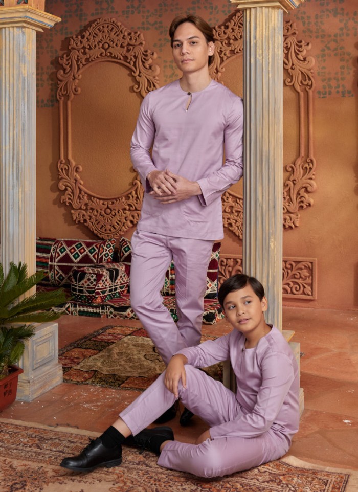 Baju Melayu Shakeef - Purple Lilac