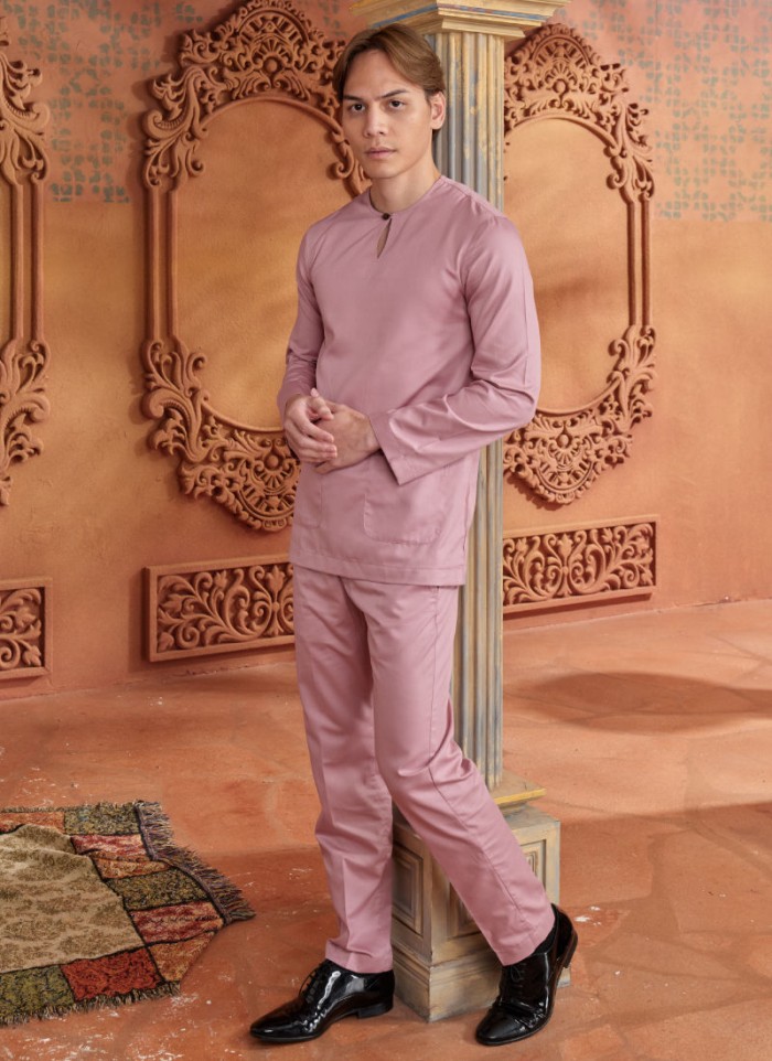 Baju Melayu Shakeef - Rosy Pink