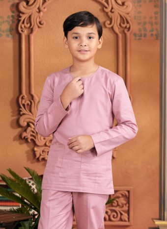 Baju Melayu Little Shakeef - Rosy Pink